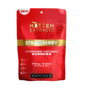 Mitten Extracts - Strawberry Gummies 200mg (10 Pack)