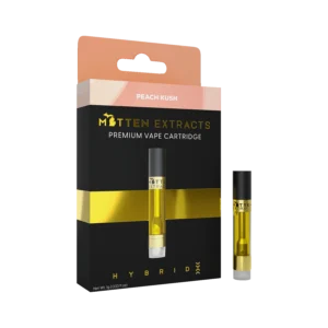 Mitten Extracts - Peach Kush 1g Vape Cartridge (Hybrid)